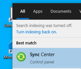 sync center
